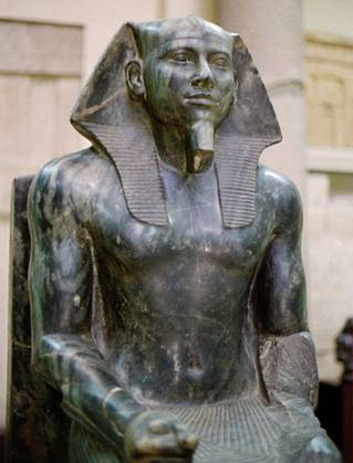  Khafra, 4th Pharaoh of the 4th Dynasty, Old Kingdom, reigned ca. 2500-2475,     Museum of Egyptian Antiquities, Cairo   (Photo: Jon Bodsworth)